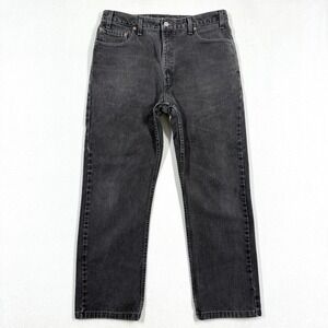 Vintage Levis 505 Jeans Men 36x30 Straight Leg Regular Fit 90s‎ Y2K Black USA